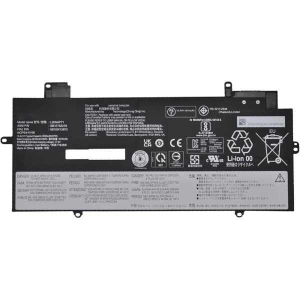 Batterie PC Lenovo ThinkPad X1 Carbon 9eme 10eme Gen X1 Yoga 6eme 7eme Gen High Quality Battery Lenovo L20M4P71/L20C4P71