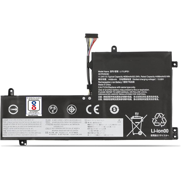 Batterie PC Lenovo Y530 Y530-15ICH Y7000 Y7000P SB10W67196 SB10 Batterie de Remplacement Lenovo L17L3PG1 L17M3PG3