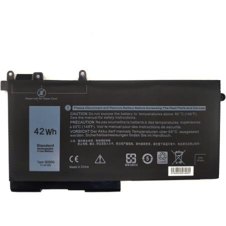 Batterie Dell Latitude 5280 5288 E5280 E5480 E5580 E5490 Precision 3520 3530 Original Qualité Batterie Dell 3DDDG 42Wh