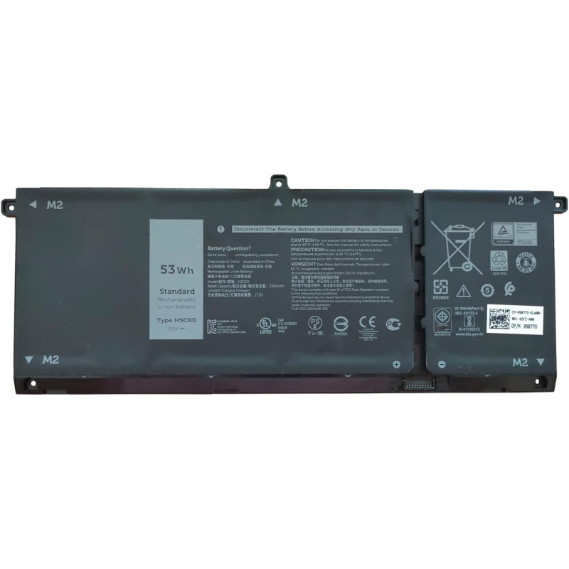 Batterie PC Dell Latitude 3410 3510 Inspiron 5400 7405 7300 7500 Vostro 5300 Batterie Dell H5CKD 53Wh