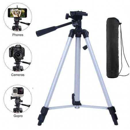 Pro Tripod 330A Aluminium Pour Smartphones et Appareil Photo Nikon Canon Sony Prix Maroc