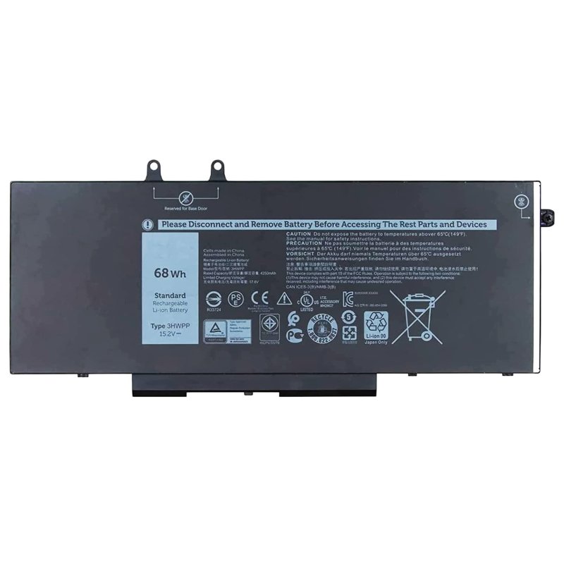 Batterie PC Dell Latitude 14 5401 5411 15 5501 5511 Precision 3541 3551 High Quality Battery Laptop Dell 3HWPP 15.2V 68Wh
