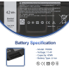 Batterie PC DELL Inspiron 15 3000 / Inspiron 15 5000 / Vostro 5481 Original Quality Battery Laptop DELL YRDD6 11.4V 42Wh