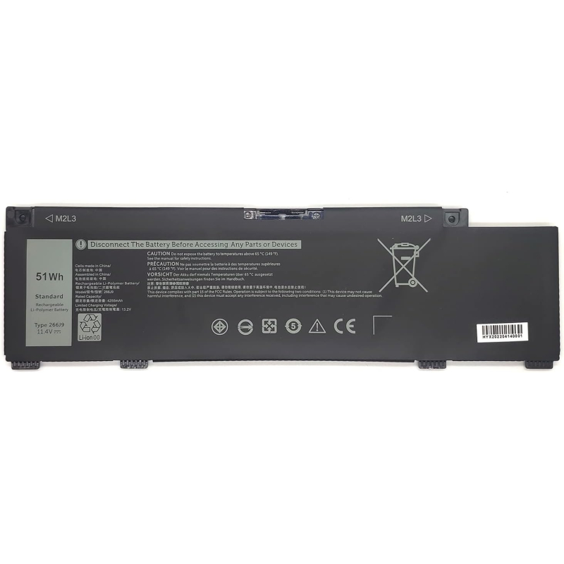 Batterie PC Inspiron 5490 Inspiron Magazine G3 Original Quality Battery Laptop DELL 266J9 11.4V 51Wh