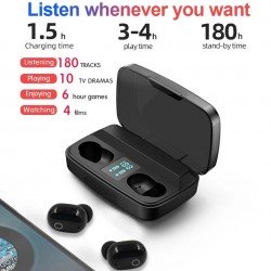 Tws A10S Earbuds Earphone Wireless Bluetooth 5.0 Headphone with Charge display