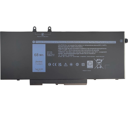 Batterie PC Dell Latitude 5400 5500 Precision 3540 3550 Inspiron 7590 7591 7791 Haute Capacite Batterie Dell 4GVMP 7.6V 68Wh