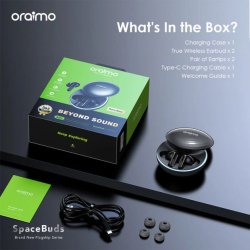 Kit Bluetooth Oraimo 630 OTW-630 SpaceBuds Ecouteur Bluetooth Oraimo 630 Support ANC Premium Quality