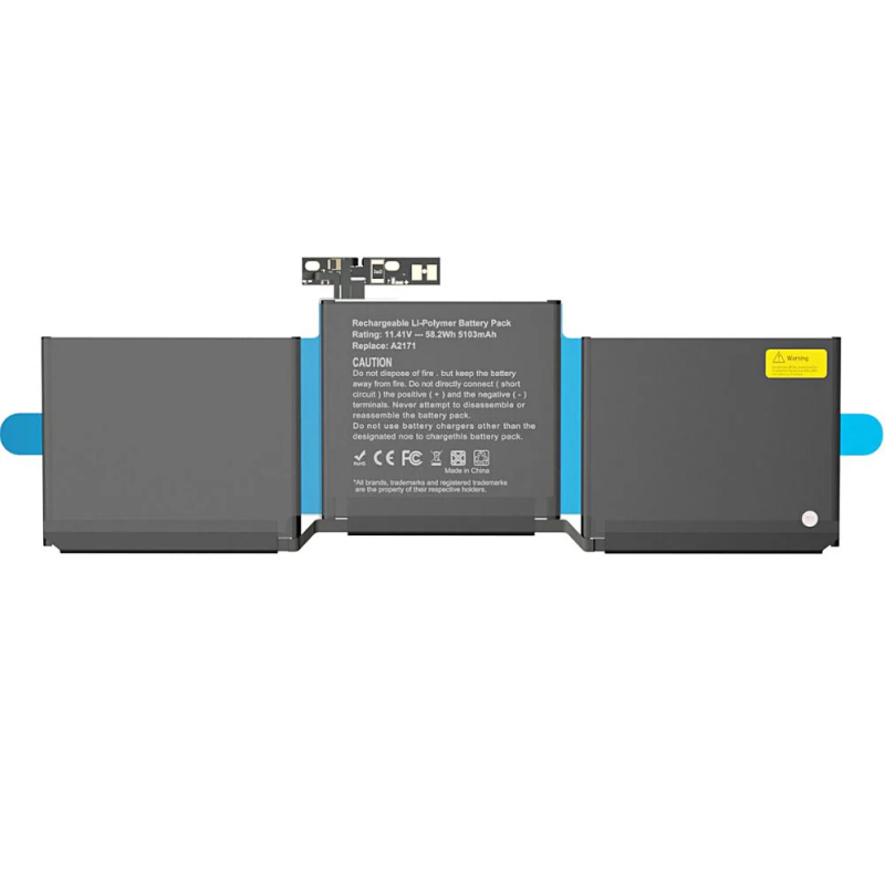 Batterie MacBook Touch Pro 2019/2020 13" Batterie Apple MacBook A2159 A2171 A2289 A2338 (M1, 2020) 58.2Wh