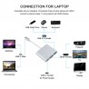 Adaptateur/Convertisseur Type-C/USB-C Vers HDMI 4K USB 3.0 Hub MultiPort 3 iN 1 Compatible Smartphone/PC/Macbook Prix Maroc
