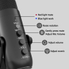 Microphone Professionnel USB Type-C Multifonction Podcast Microphone & Gaming Jmary MC‑PW8 Support Smartphone/PC/Mac