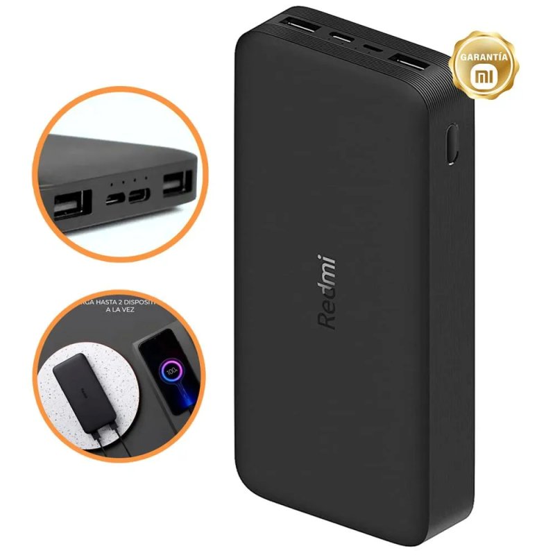 Power bank 20000mAh 18W Xiaomi Redmi Fast Charging Micro/Type-C USB Rapide Charge Xiaomi 20000 mAh Original