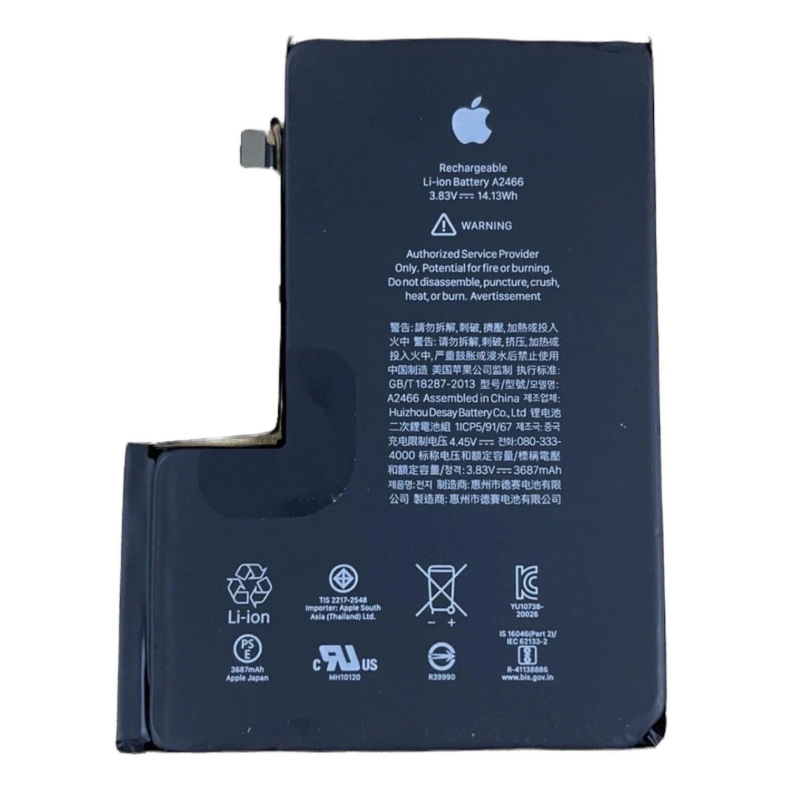 Batterie Iphone 12 Pro Max Apple Haute Capacité Batterie Iphone 12 Pro Max Original Qualité 3687 mAh