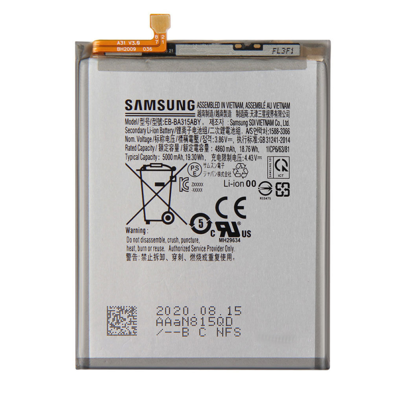 Batterie Samsung A31/A22/A32/F22 A315/A225/A325/F225 5000mAh Original Quality