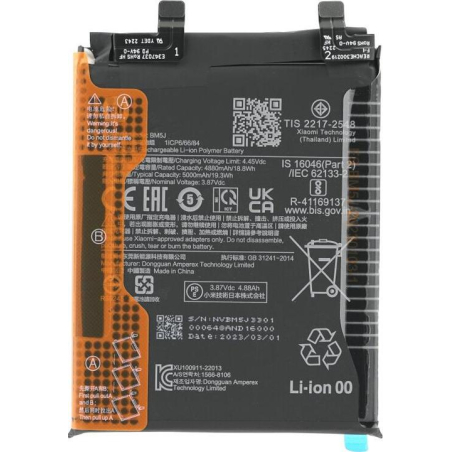 Batterie Xiaomi Mi 12T Pro Batterie Xiaomi BM5J 22071212AG 22081212UG 5000mAh Original Quality