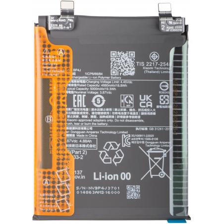 Batterie Xiaomi Redmi Note 12 Pro Plus / Note 12 Pro+ 22101316UCP 22101316UG BP4J 5000mAh Original Quality