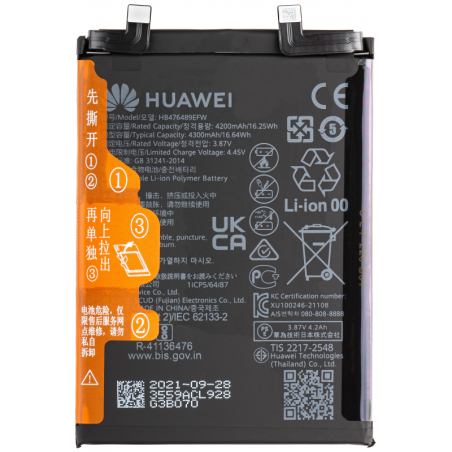 Batterie Huawei HB476489EFW – Nova 9 / Honor 50 / 60 SE NTH-AN00 NTH-NX9 NTH-LX9 Original Qualité 4200mAh