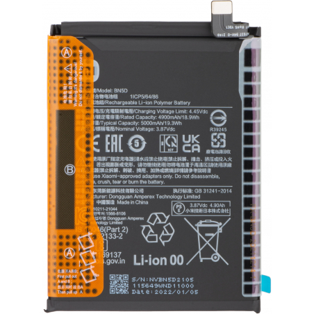 Batterie Xiaomi Redmi Note 11 / Redmi Note 11s 4G / Redmi Note 12s / Poco M4 Pro 4G BN5D 5000mAh Original Quality
