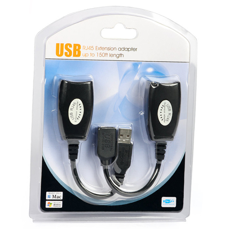 USB Extendeur RJ45 Extension Cable Adaptateur USB RJ45 Reseau LAN USB Vers RJ45 Extender