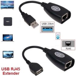 USB Extendeur RJ45 Extension Cable Adaptateur USB RJ45 Reseau LAN USB Vers RJ45 Extender