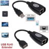 USB Extendeur RJ45 Extension Cable Adaptateur USB RJ45 Reseau LAN USB Vers RJ45 Extender