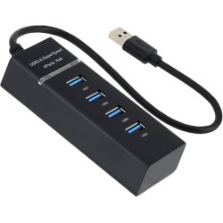HUB USB 3.0 4 Ports Haute Vitesse Multi USB Port 3.0 Rallange USB Cable 30cm