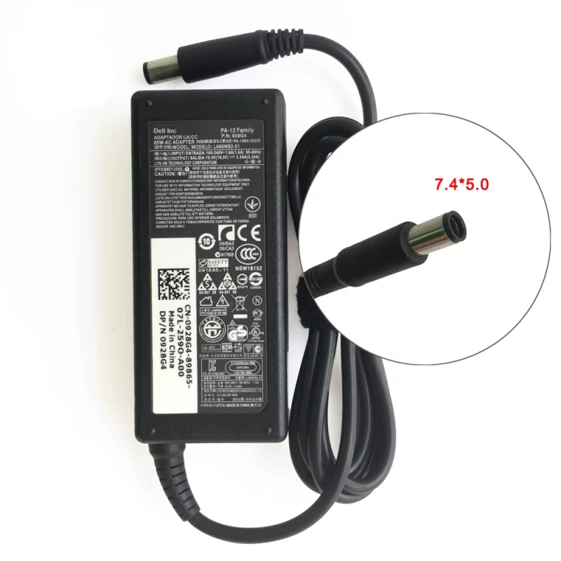 Chargeur Dell Adaptateur PC Portable DELL 19.5V 3.34A 65W