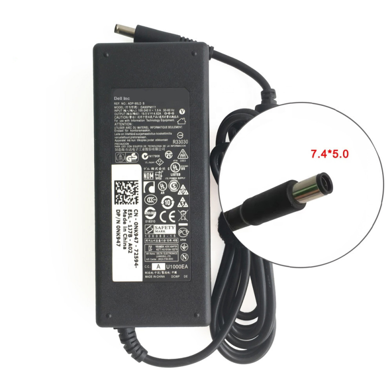 Chargeur Dell Adaptateur PC Portable DELL 19.5V 4.62A 90W