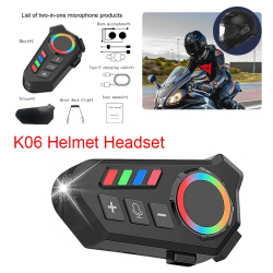Casque Bluetooth Moto kit haut-parleur sans fil Réduction Bruit K06 Waterproof