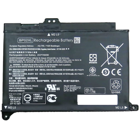 Batterie HP BP02xl – HP Pavilion 15 Original Qualité 7.7V 41Wh