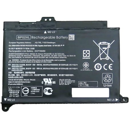 Batterie HP BP02xl – HP Pavilion 15 Original Qualité 7.7V 41Wh
