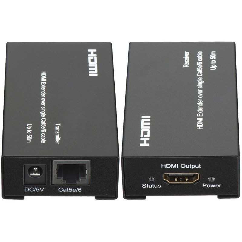 HDMI Extender 50m Transmission CAT5/6 Extender HDMI 30m/50m/60m Cable  réseau Rj45 Full HD 1080P