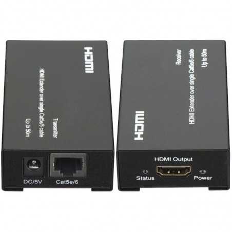 HDMI Extender 50m Transmission CAT5/6 Extender HDMI 30m/50m/60m Cable  réseau Rj45 Full HD 1080P