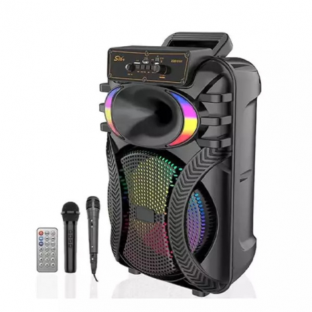 Haut parleur Speaker Bluetooth avec Microphones Portable HiFi System 20000W