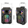 Measure Haut parleur avec Microphones Portable HiFi System 20000W