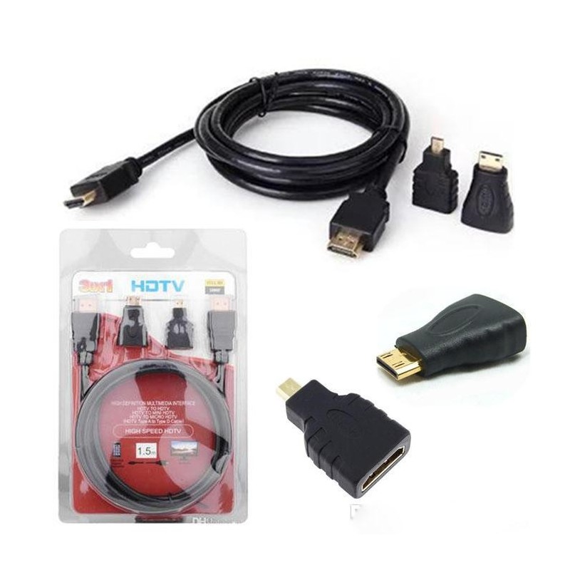 Kit adaptateur HDMI mini HDMI et USB micro USB