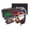 Pack Gaming 4 in 1 Clavier + Souris RGB LED + Casque et Tapis Kit MT-C500
