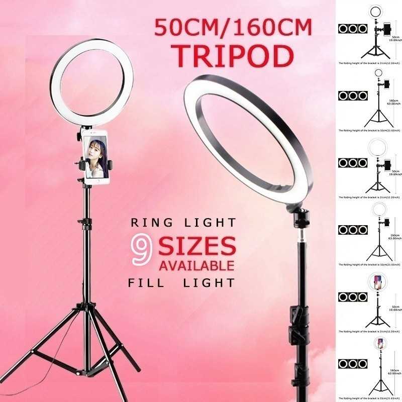 Ring Light LED Dimmable Lamp Studio Photo Phone Video Live Photography Selfie Light with USB Cable