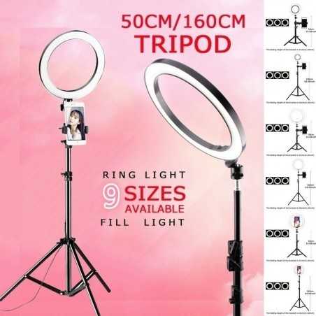 Ring Light LED Dimmable Lamp Studio Photo Phone Video Live Photography Selfie Light with USB Cable