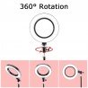 Ring Light LED Dimmable Lamp Studio Photo Phone Video Live Photography Selfie Light with USB Cable