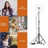 Ring Light LED Dimmable Lamp Studio Photo Phone Video Live Photography Selfie Light with USB Cable