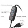 Ring Light LED Dimmable Lamp Studio Photo Phone Video Live Photography Selfie Light with USB Cable