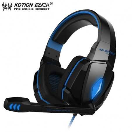 Casque Gamer Stéréo Hot Gain avec Microphone lumière LED meilleur casque pour PS4 Xbox Smartphone Et PC