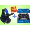 Casque+Manette PS4 Promotion: Casque Gamer et Manette Playsation 4 Prix Imbatable