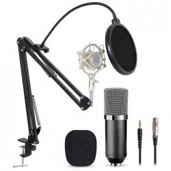 Kit Studio BM800 Professionnel Microphone Live Stream Broadcasting Recording  pour Skype Youtuber Karaoke Gaming Recording