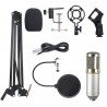 Kit Studio BM800 Professionnel Microphone Live Stream Broadcasting Recording  pour Skype Youtuber Karaoke Gaming Recording