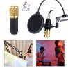 Kit Studio BM800 Professionnel Microphone Live Stream Broadcasting Recording  pour Skype Youtuber Karaoke Gaming Recording