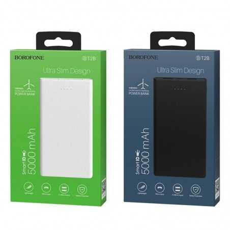 Powerbank BT2B BOROFONE 5000mAh capacity,Micro-USB input, dual USB 1A output, LED power level