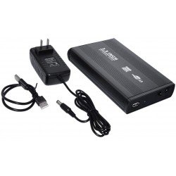 HDD External Case adaptateur USB 3.0/USB 2.0 to SATA External Stockage 3.5 avec boite Aluminum