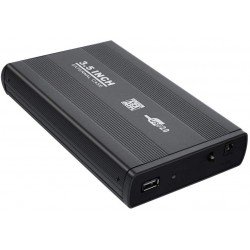 HDD External Case adaptateur USB 3.0/USB 2.0 to SATA External Stockage 3.5 avec boite Aluminum