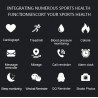 M5 Smart Band Connecté Bluetooth de Sport Tracker de Fitness Moniteur de Fréquence Cardiaque Étanche pour Femmes Hommes